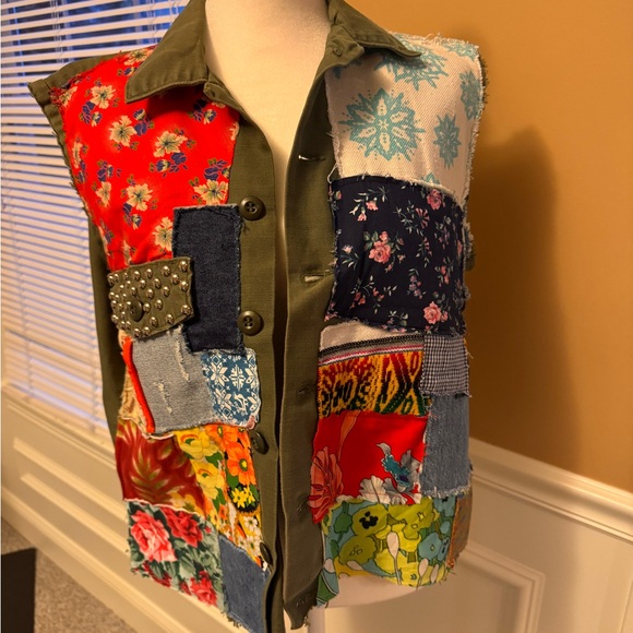 Riley Vintage patchwork vest size: M - Picture 1 of 3